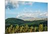 Late afternoon view of fields near Cayambe Volcano, Imbabura and Pichincha Provinces, Ecuador-null-Mounted Photographic Print