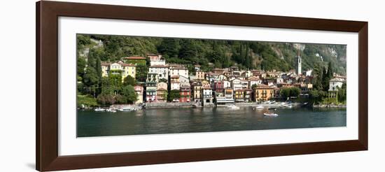 Late Afternoon View of Waterfront at Varenna, Lake Como, Lombardy, Italy-null-Framed Photographic Print