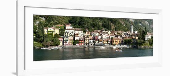 Late Afternoon View of Waterfront at Varenna, Lake Como, Lombardy, Italy-null-Framed Photographic Print