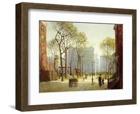 Late Afternoon, Washington Square-Paul Cornoyer-Framed Giclee Print