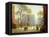 Late Afternoon, Washington Square-Paul Cornoyer-Framed Stretched Canvas