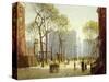 Late Afternoon, Washington Square-Paul Cornoyer-Stretched Canvas