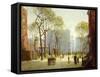 Late Afternoon, Washington Square-Paul Cornoyer-Framed Stretched Canvas