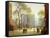 Late Afternoon, Washington Square-Paul Cornoyer-Framed Stretched Canvas