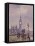 Late Afternoon, Westminster Bridge-John Sutton-Framed Stretched Canvas