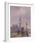 Late Afternoon, Westminster Bridge-John Sutton-Framed Giclee Print