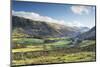 Late afternoon winter sunlight over Threlkeld Knotts, England-John Potter-Mounted Photographic Print