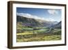 Late afternoon winter sunlight over Threlkeld Knotts, England-John Potter-Framed Photographic Print