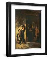 Late at School-Thomas Webster-Framed Giclee Print