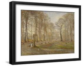 Late Autumn Day in the Jægersborg Deer Park, North of Copenhagen, 1886-Theodor Esbern Philipsen-Framed Giclee Print