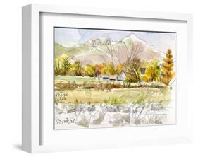 Late Autumn in Mountain Village, Cold Winter Awaits Soon-Kenji Fujimura-Framed Art Print