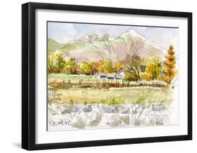 Late Autumn in Mountain Village, Cold Winter Awaits Soon-Kenji Fujimura-Framed Art Print