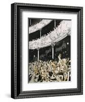 Late Comers at the Christmas Shows-Charles Robinson-Framed Art Print