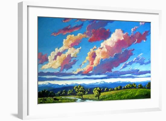 Late Day Clouds over the Divide-Patty Baker-Framed Art Print