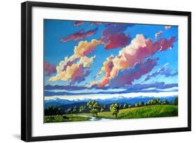 Late Day Clouds over the Divide-Patty Baker-Framed Art Print