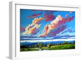 Late Day Clouds over the Divide-Patty Baker-Framed Art Print