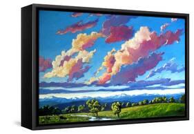 Late Day Clouds over the Divide-Patty Baker-Framed Stretched Canvas