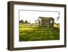 Late Day Sun Pokes Through the Slats of a Corn Crib on a Bucks County, Pennsylvania Farm-Vince M. Camiolo-Framed Photographic Print