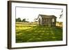 Late Day Sun Pokes Through the Slats of a Corn Crib on a Bucks County, Pennsylvania Farm-Vince M. Camiolo-Framed Photographic Print