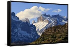 Late Evening Mountain View, Cordillera Del Paine, Torres Del Paine National Park-Eleanor Scriven-Framed Stretched Canvas