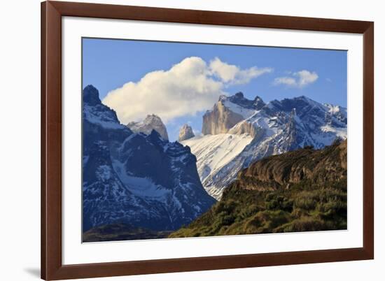 Late Evening Mountain View, Cordillera Del Paine, Torres Del Paine National Park-Eleanor Scriven-Framed Photographic Print