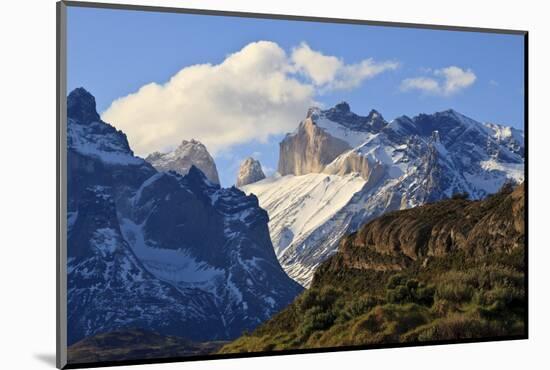 Late Evening Mountain View, Cordillera Del Paine, Torres Del Paine National Park-Eleanor Scriven-Mounted Photographic Print