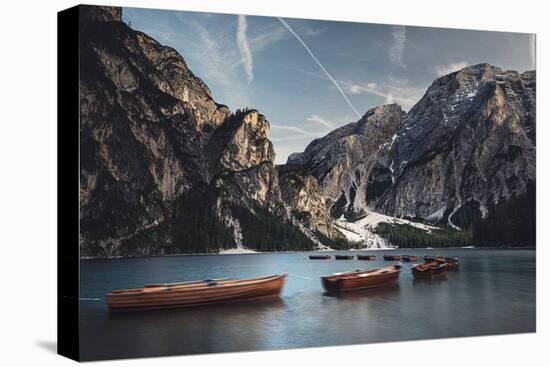 Late Evening Quite in Braies-Marco Tagliarino-Stretched Canvas