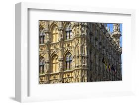 Late Gothic Town Hall at Grote Markt Square, Leuven, Brabant, Belgium, Europe-Hans-Peter Merten-Framed Photographic Print