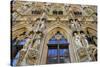 Late Gothic Town Hall at Grote Markt Square, Leuven, Brabant, Belgium, Europe-Hans-Peter Merten-Stretched Canvas