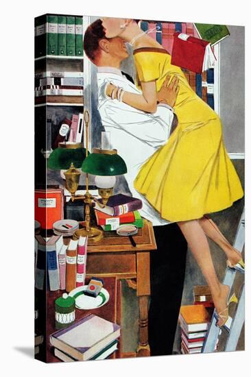 Late in Love - Saturday Evening Post "Leading Ladies", November 22, 1958 pg.30-Fritz Willis-Stretched Canvas