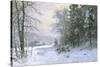 Late Lies the Winter Sun-Anders Andersen-Lundby-Stretched Canvas