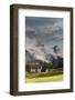 Late Light and Clearing Fog over a Charming Bavarian Farm Village-Adam Barker-Framed Photographic Print