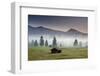 Late Light and Clearing Fog over a Charming Bavarian Farm Village-Adam Barker-Framed Photographic Print