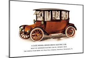 Late Model Inside-Drive Electric Car-null-Mounted Premium Giclee Print