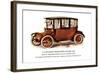 Late Model Inside-Drive Electric Car-null-Framed Art Print