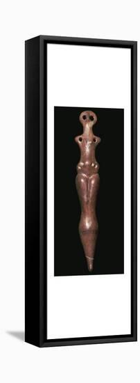 Late Neolithic female figure from Romania, 40th century BC. Artist: Unknown-Unknown-Framed Stretched Canvas