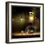 Late Night Coffee and Steamy Windows-Sharon Wish-Framed Photographic Print