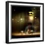 Late Night Coffee and Steamy Windows-Sharon Wish-Framed Photographic Print