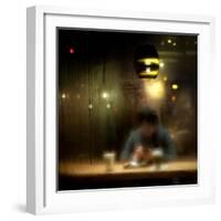 Late Night Coffee and Steamy Windows-Sharon Wish-Framed Photographic Print