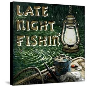 Late Night Fishing-Janet Kruskamp-Stretched Canvas