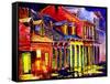 Late Night New Orleans-Diane Millsap-Framed Stretched Canvas