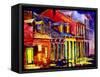 Late Night New Orleans-Diane Millsap-Framed Stretched Canvas