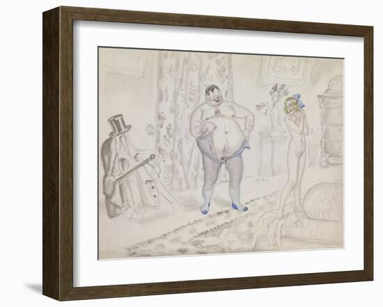 Late Night Rendezvous-Boris Michaylovich Kustodiev-Framed Giclee Print