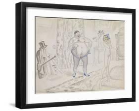 Late Night Rendezvous-Boris Michaylovich Kustodiev-Framed Giclee Print