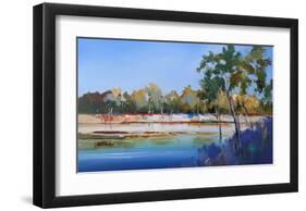 Late Night, The Murray 2-Craig Trewin Penny-Framed Art Print