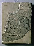 Bas Relief of Priestesses Gathering Grapes, 26th-30th Dynasty-Late Period Egyptian-Giclee Print