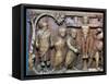 Late Roman ivory casket , Death of Judas and the Crucifixion, 5th century-Unknown-Framed Stretched Canvas