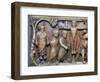 Late Roman ivory casket , Death of Judas and the Crucifixion, 5th century-Unknown-Framed Giclee Print