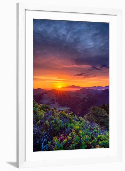 Late Spring Sunrise Magic, Mount Diablo, Lafayette, California, Oakland-Vincent James-Framed Photographic Print