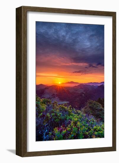 Late Spring Sunrise Magic, Mount Diablo, Lafayette, California, Oakland-Vincent James-Framed Photographic Print